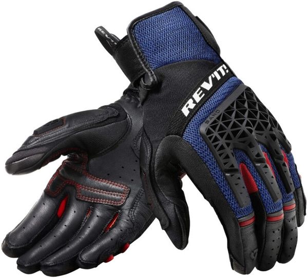 Rev'it! Rev'it! Gloves Sand 4 Black/Blue 2XL Motoristične rokavice