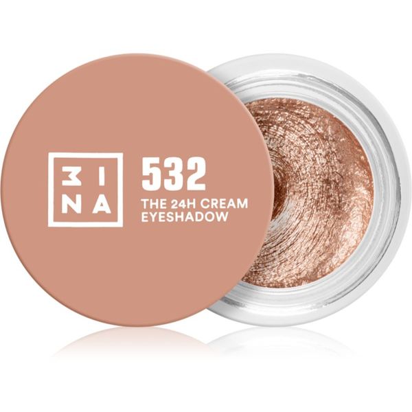 3INA 3INA The 24H Cream Eyeshadow kremasto senčilo za oči odtenek 532 Bronze 3 ml