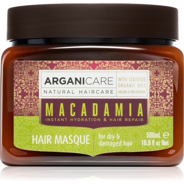 Arganicare Arganicare Macadamia hranilna maska za lase za suhe in poškodovane lase 500 ml