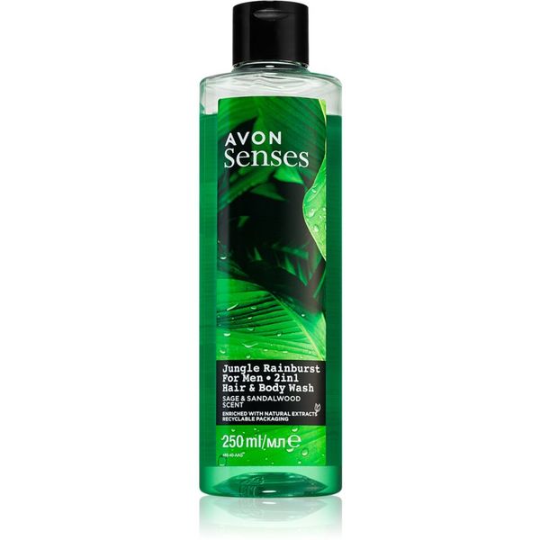 Avon Avon Senses Jungle Rainburst gel za prhanje in šampon 2v1 250 ml
