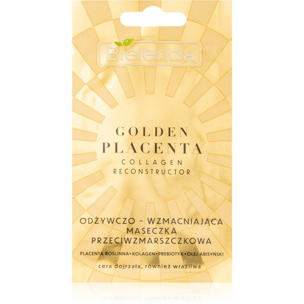 Bielenda Bielenda Golden Placenta Collagen Reconstructor kremasta maska za zmanjšanje znakov staranja 8 g