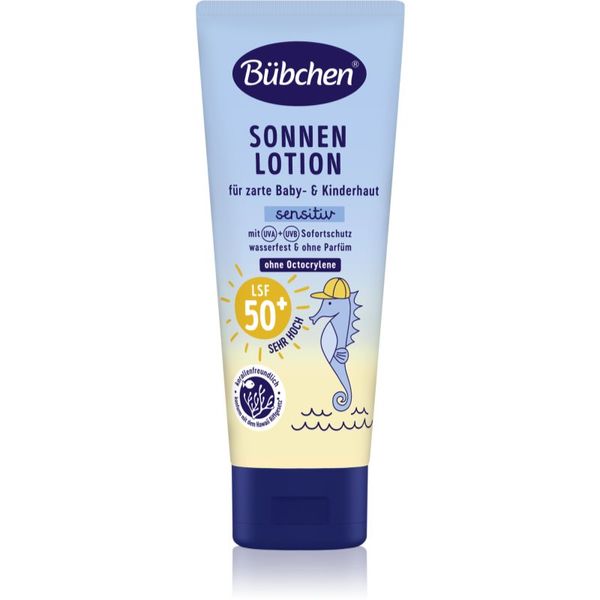 Bübchen Bübchen Sensitive Sun Lotion SPF 50+ zaščitni losjon za sončenje za otroke SPF 50+ 100 ml