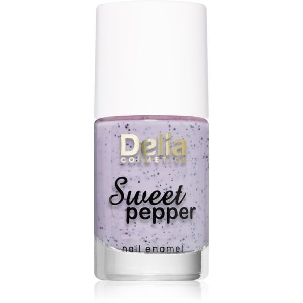 Delia Cosmetics Delia Cosmetics Sweet Pepper Black Particles lak za nohte odtenek 04 Lavender 11 ml