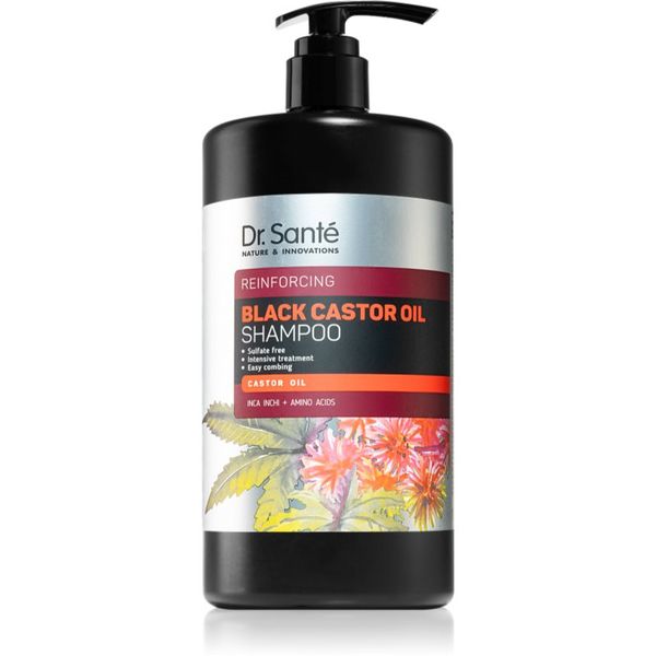 Dr. Santé Dr. Santé Black Castor Oil šampon za okrepitev las za nežno umivanje 1000 ml