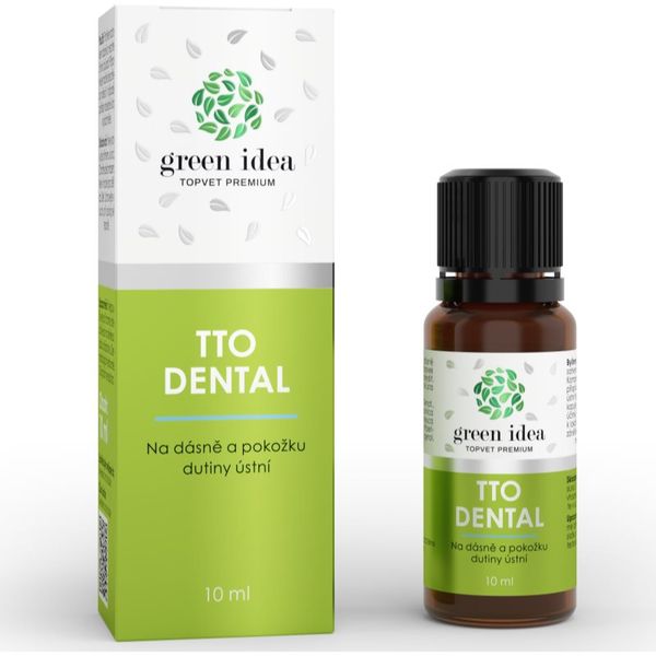 Green Idea Green Idea Topvet Premium TTO DENTAL zeliščni pripravek za dlesni in kožo v ustni votlini 10 ml