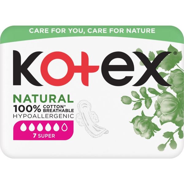 Kotex Kotex Natural Super vložki 7 kos