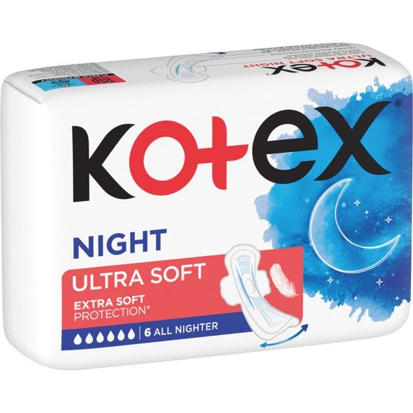 Kotex Kotex Ultra Soft Night vložki 6 kos
