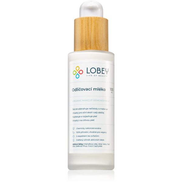 Lobey Lobey Face Cleanser mleko za odstranjevanje ličil v BIO kakovosti 100 ml