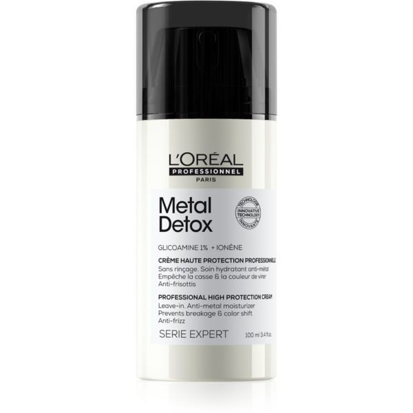 L’Oréal Professionnel L’Oréal Professionnel Serie Expert Metal Detox zaščitna krema za lomljive in izčrpane lase 100 ml