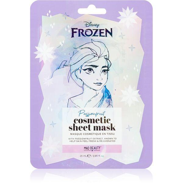 Mad Beauty Mad Beauty Frozen Elsa maska iz platna s posvetlitvenim in vlažilnim učinkom 25 ml