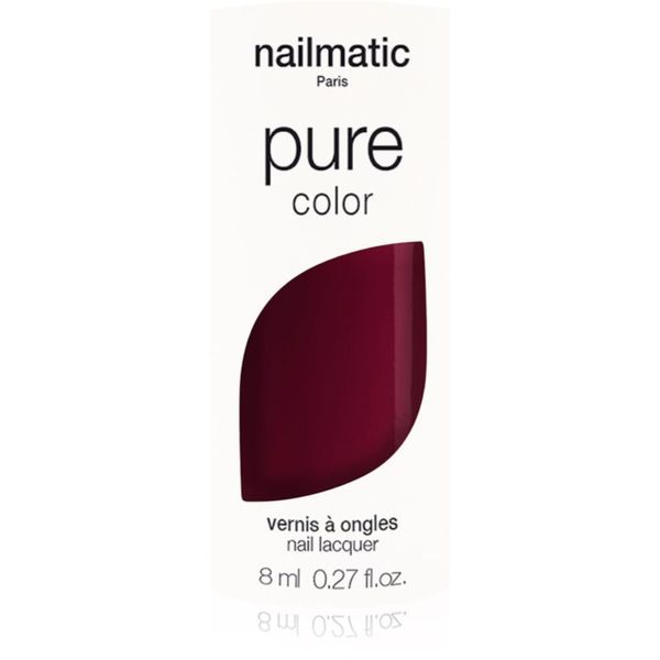 Nailmatic Nailmatic Pure Color lak za nohte GRACE-Rouge Noir /Black Red 8 ml