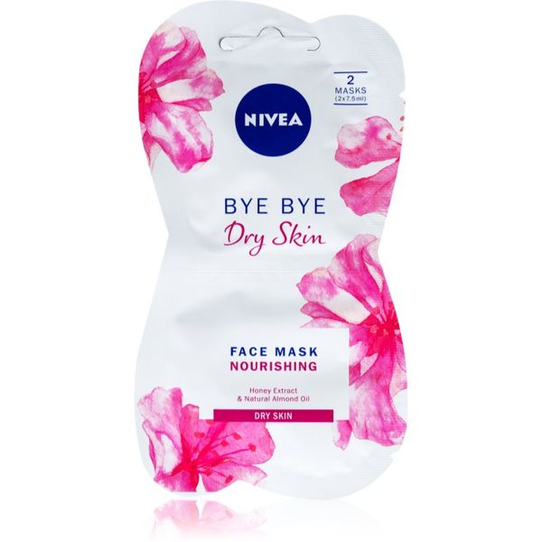 Nivea Nivea Bye Bye Dry Skin hranilna medova maska 2x7.5 ml