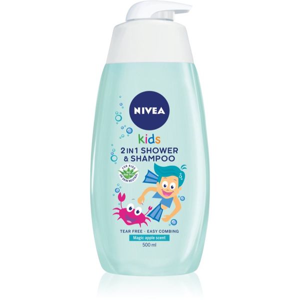Nivea Nivea Kids Boy nežni gel za prhanje in šampon za otroke 500 ml