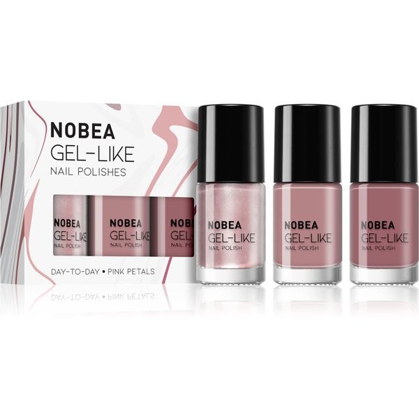 NOBEA NOBEA Day-to-Day Coffee Time Set set lakov za nohte Pink Petals