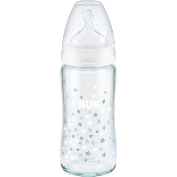 NUK NUK First Choice + 240 ml steklenička za dojenčke z indikatorjem temperature 240 ml