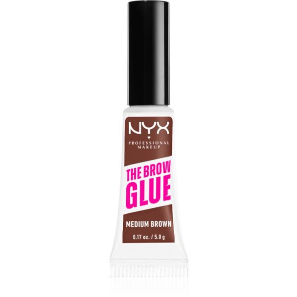 NYX Professional Makeup NYX Professional Makeup The Brow Glue gel za obrvi odtenek 03 Medium Brown 5 g