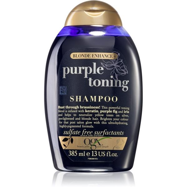 OGX OGX Blonde Enhance+ Purple Toning vijoličen šampon za nevtralizacijo rumenih odtenkov 385 ml