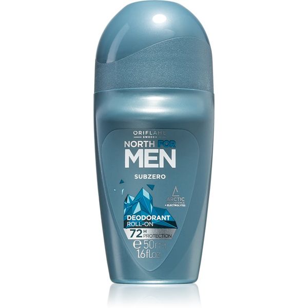 Oriflame Oriflame North for Men Subzero dezodorant antiperspirant s kroglico za moške 50 ml