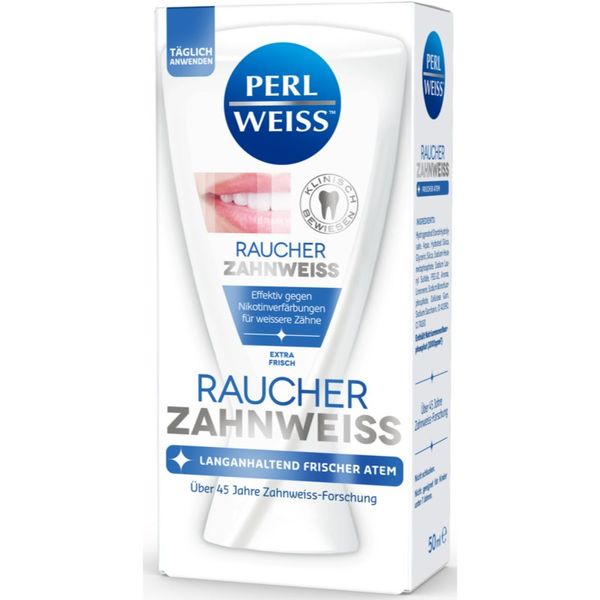 Perl Weiss Perl Weiss Bleaching Toothpaste for Smokers belilna zobna pasta za kadilce 50 ml