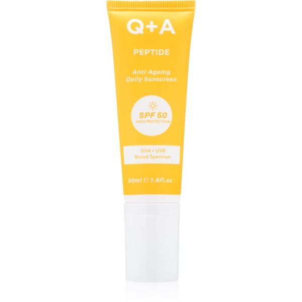 Q+A Q+A Peptide zaščitna krema za obraz SPF 50 50 ml