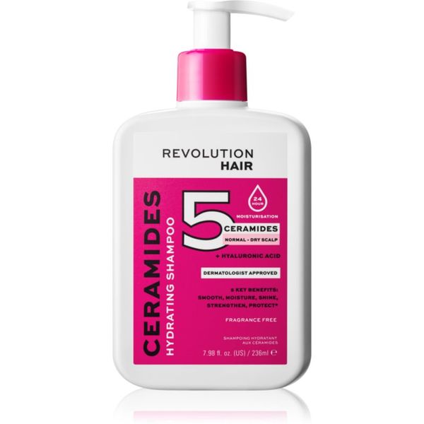 Revolution Haircare Revolution Haircare 5 Ceramides + Hyaluronic Acid vlažilni šampon s ceramidi 236 ml