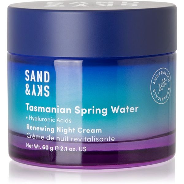 Sand & Sky Sand & Sky Tasmanian Spring Water Renewing Night Cream obnovitvena nočna krema 60 g
