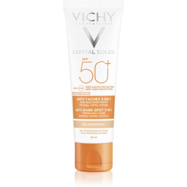 Vichy Vichy Capital Soleil tonirana nega proti pigmentnim madežem 3 v 1 SPF 50+ Tinted 50 ml