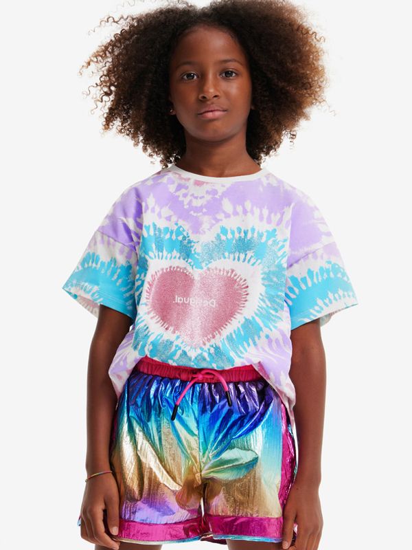 Desigual Desigual Hippie Majica otroška Vijolična