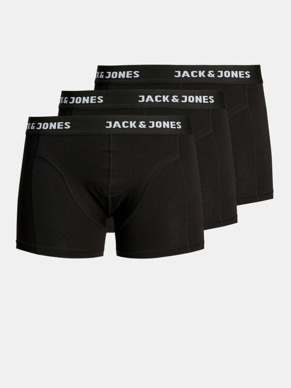 Jack & Jones Jack & Jones Anthony Oprijete boksarice 3 Piece Črna
