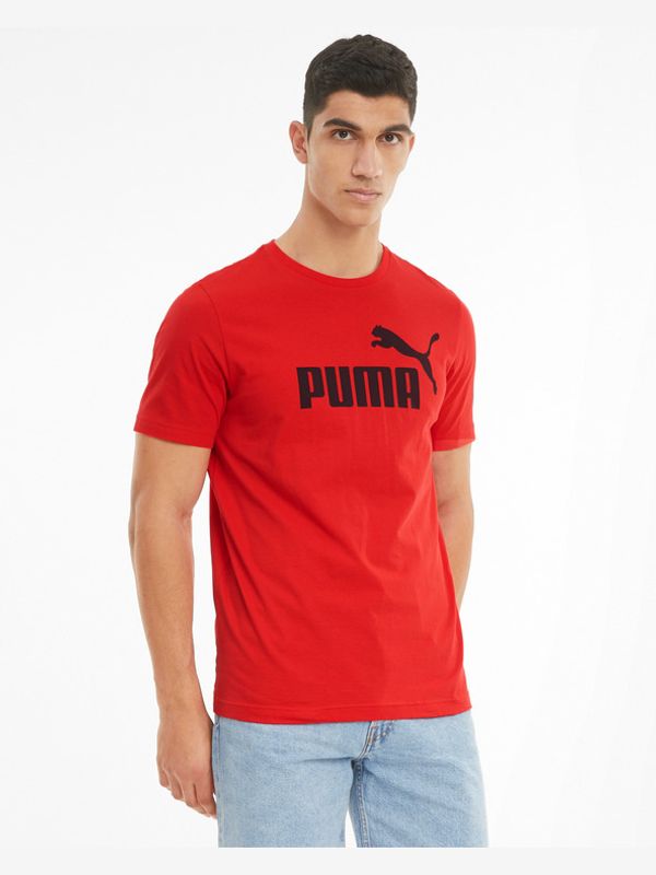 Puma Puma Essentials Logo Majica Rdeča