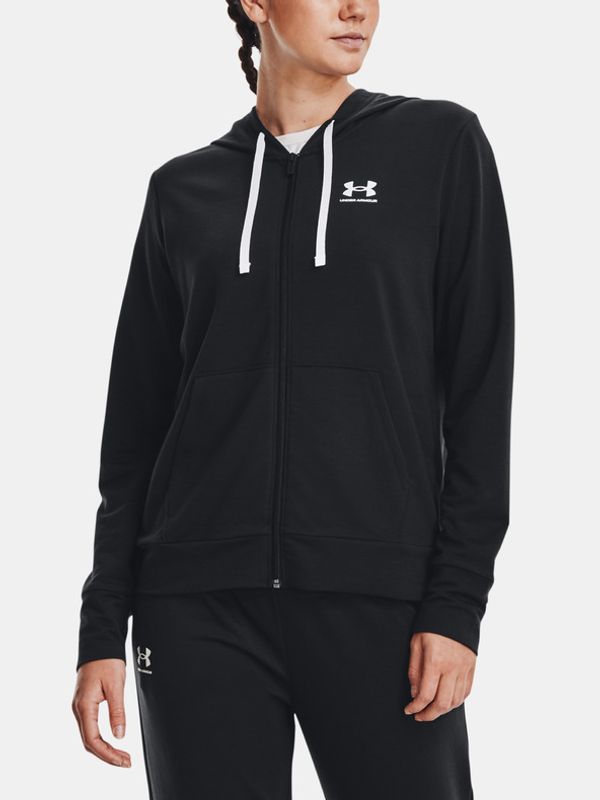 Under Armour Under Armour Rival Terry FZ Hoodie Pulover Črna