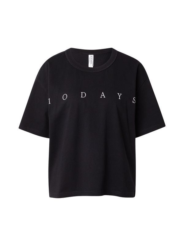 10Days 10Days Majica  črna / bela