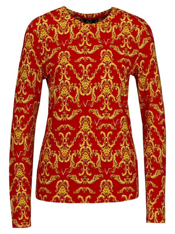 19V69 ITALIA 19V69 ITALIA Majica 'Lavina Gold'  rjava / zlato-rumena / svetlo rumena / rdeča