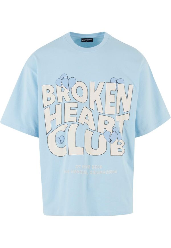 2Y Studios 2Y Studios Majica 'Broken Heart Club'  kremna / svetlo modra / črna