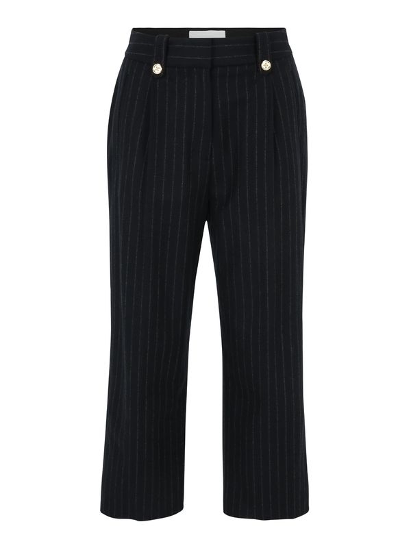 3.1 Phillip Lim 3.1 Phillip Lim Hlače z naborki  siva / črna