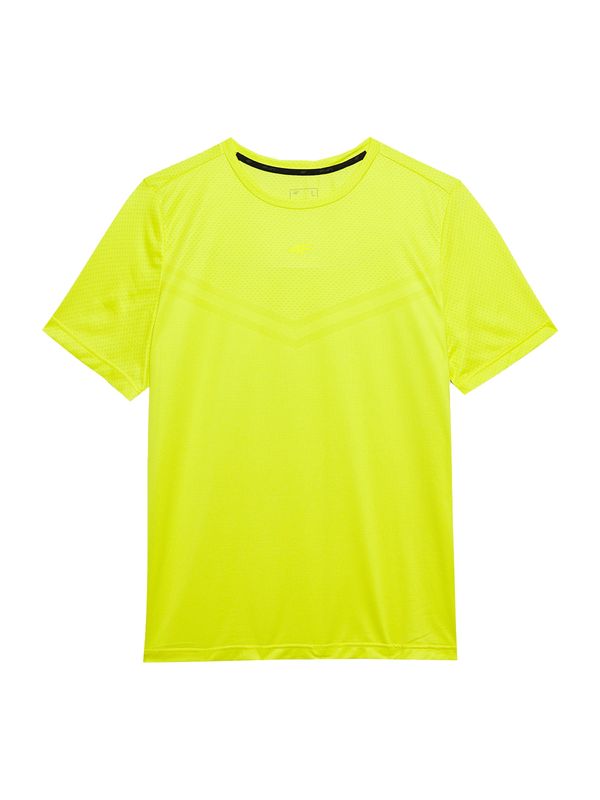 4F 4F Funkcionalna majica  neonsko rumena
