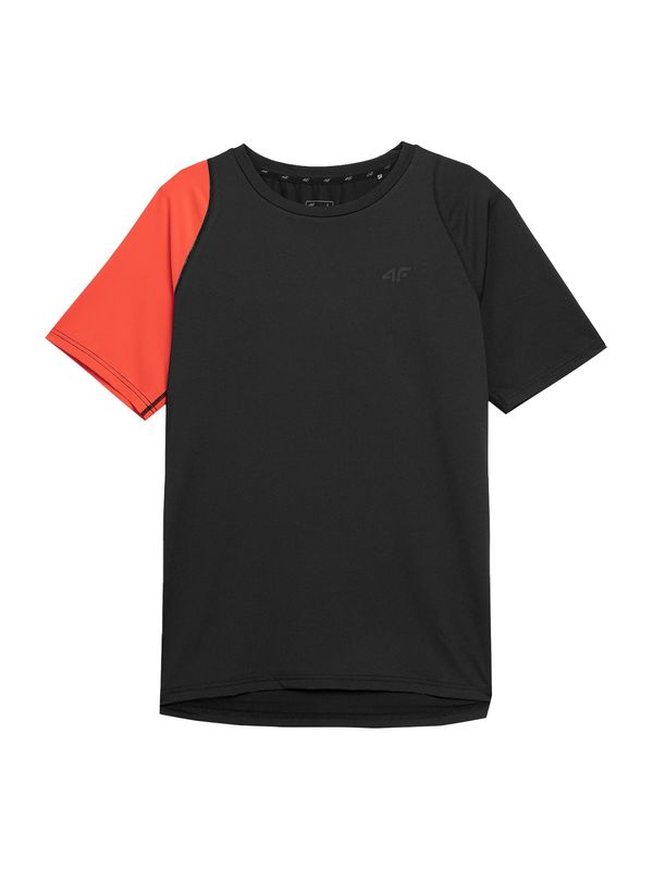 4F 4F Funkcionalna majica  oranžno rdeča / črna