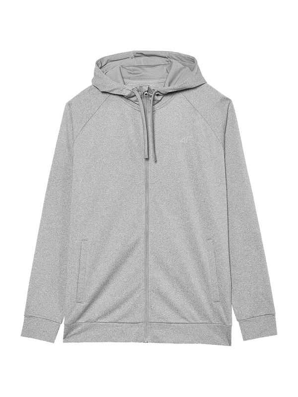 4F 4F Športna jopa na zadrgo  siva