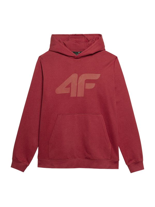 4F 4F Športna majica  bež / temno rdeča