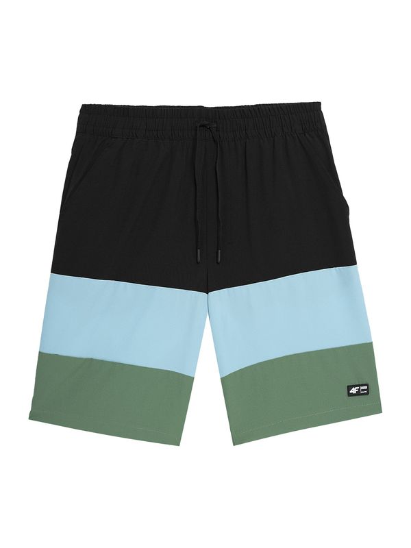4F 4F Športne hlače  modra / zelena / črna