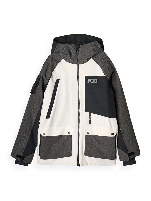 4F 4F Zunanja jakna  siva / črna / off-bela