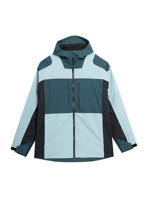 4F 4F Zunanja jakna  svetlo modra / smaragd / črna