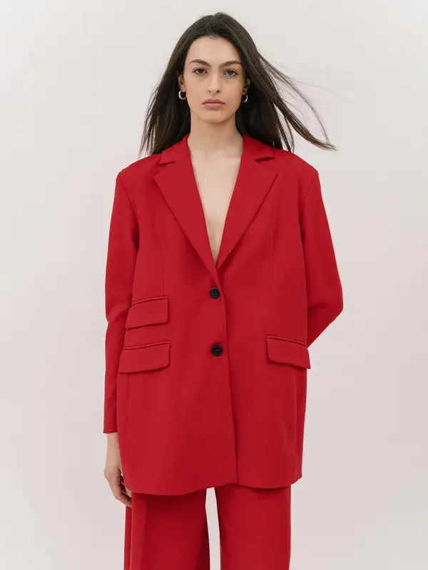 4TAILORS 4TAILORS Blazer 'Spice It Up'  rdeča
