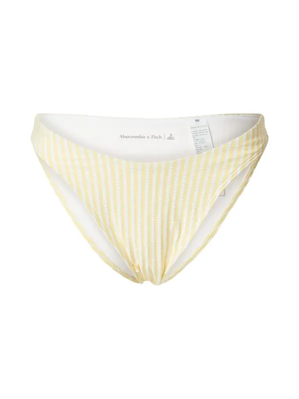 Abercrombie & Fitch Abercrombie & Fitch Bikini hlačke  rumena / bela