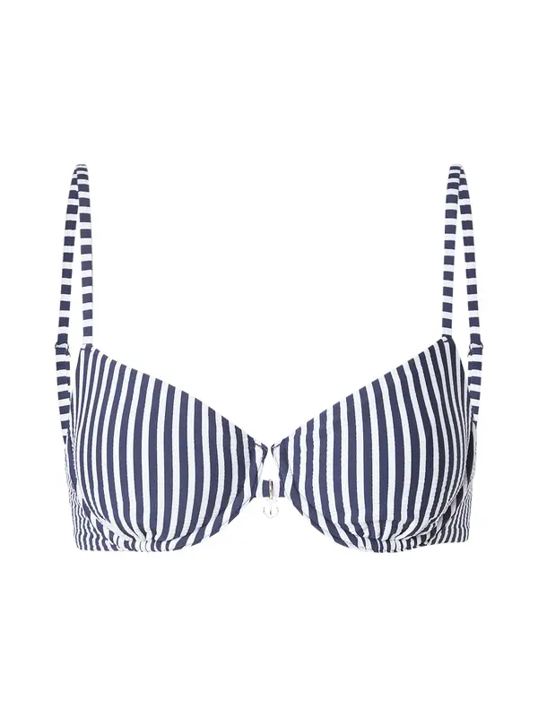 Abercrombie & Fitch Abercrombie & Fitch Bikini zgornji del  mornarska / bela