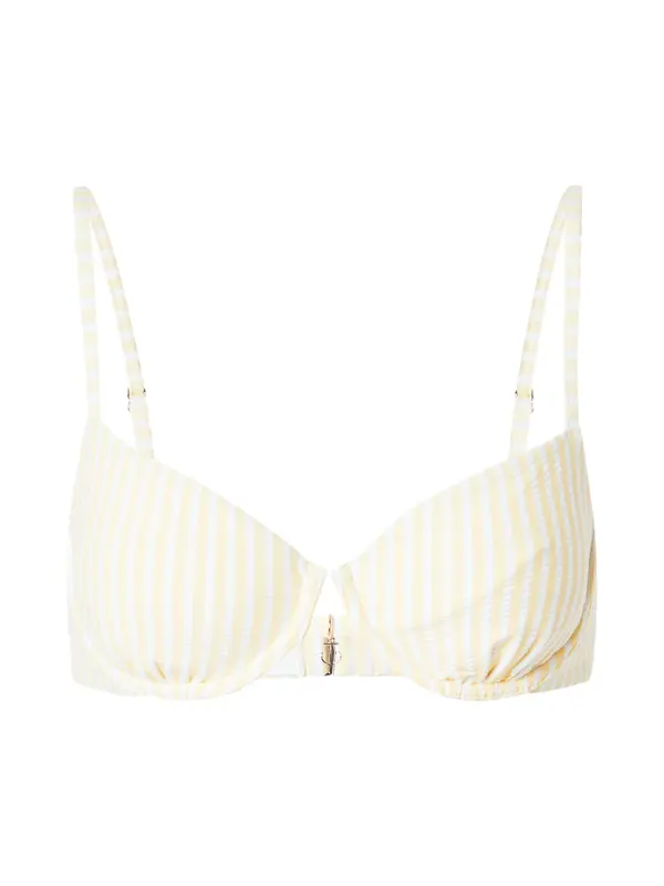 Abercrombie & Fitch Abercrombie & Fitch Bikini zgornji del  rumena / bela
