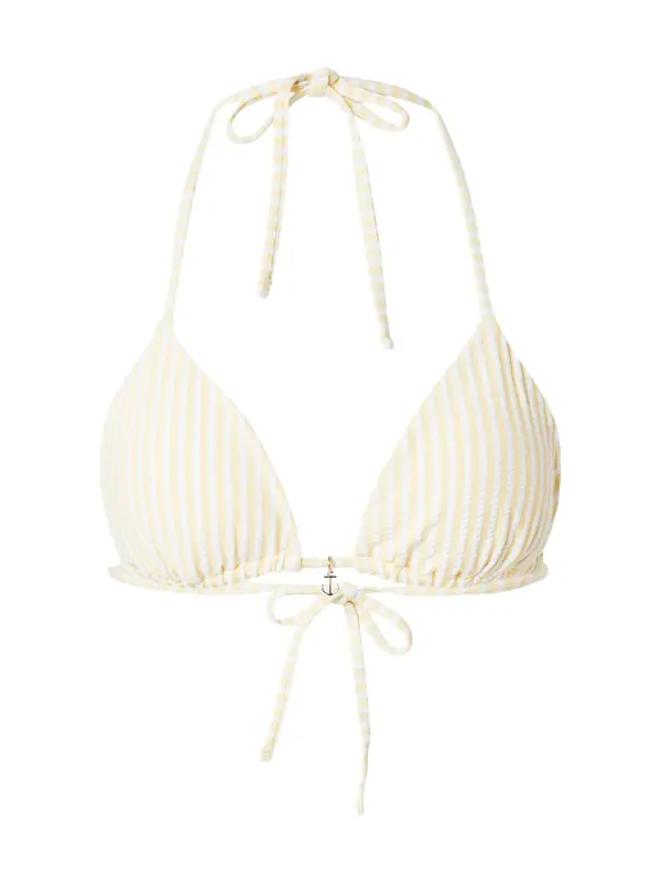 Abercrombie & Fitch Abercrombie & Fitch Bikini zgornji del  svetlo rumena / bela