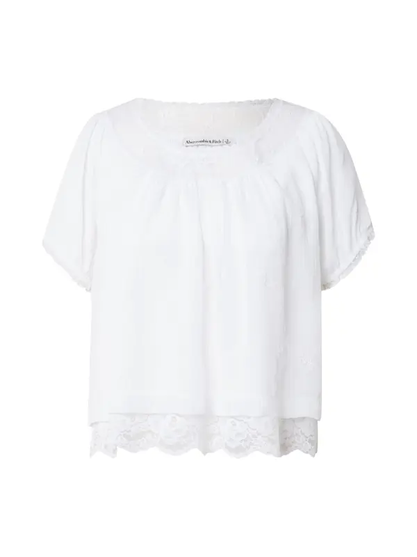 Abercrombie & Fitch Abercrombie & Fitch Bluza 'ECLECTIC CAMI BAR'  bela
