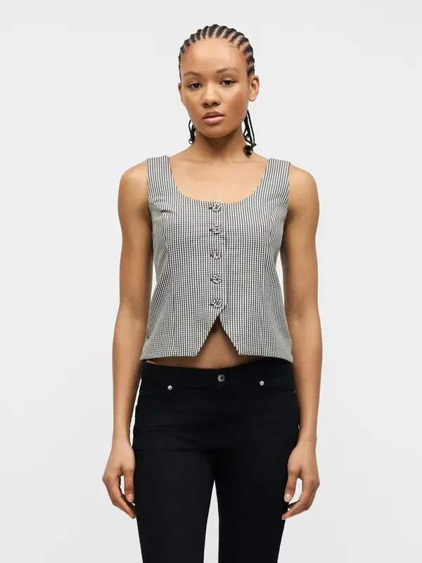 Abercrombie & Fitch Abercrombie & Fitch Brezrokavnik  siva / temno siva / črna / bela