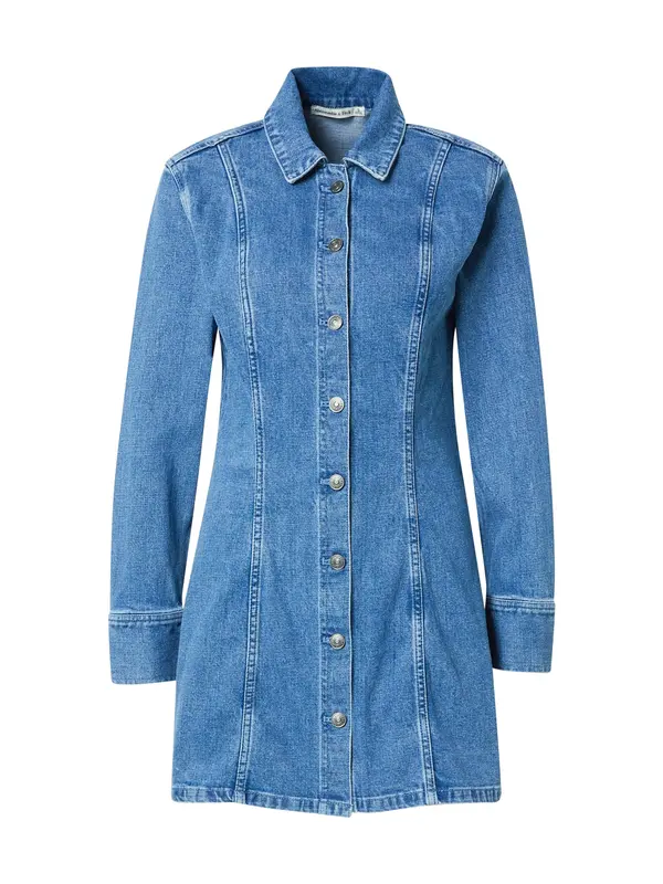 Abercrombie & Fitch Abercrombie & Fitch Dolga srajca  moder denim